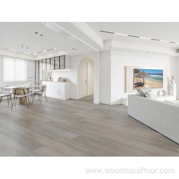 Grey Brushed Engineered Hardwood Flooring Reactive Stain